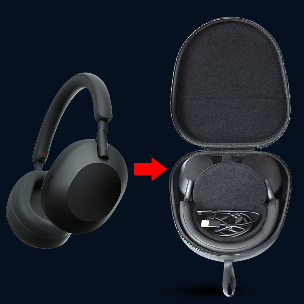 Sony Headphone Wh-1000Xm5 - Protective Hard Case EVA Hard Carrying