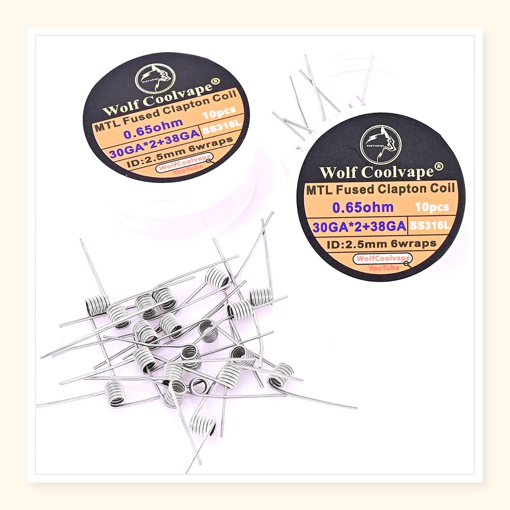 10pcs Wolfcoolvape MTL Fused C - Vape Coil Replacement ulasan dan harga
