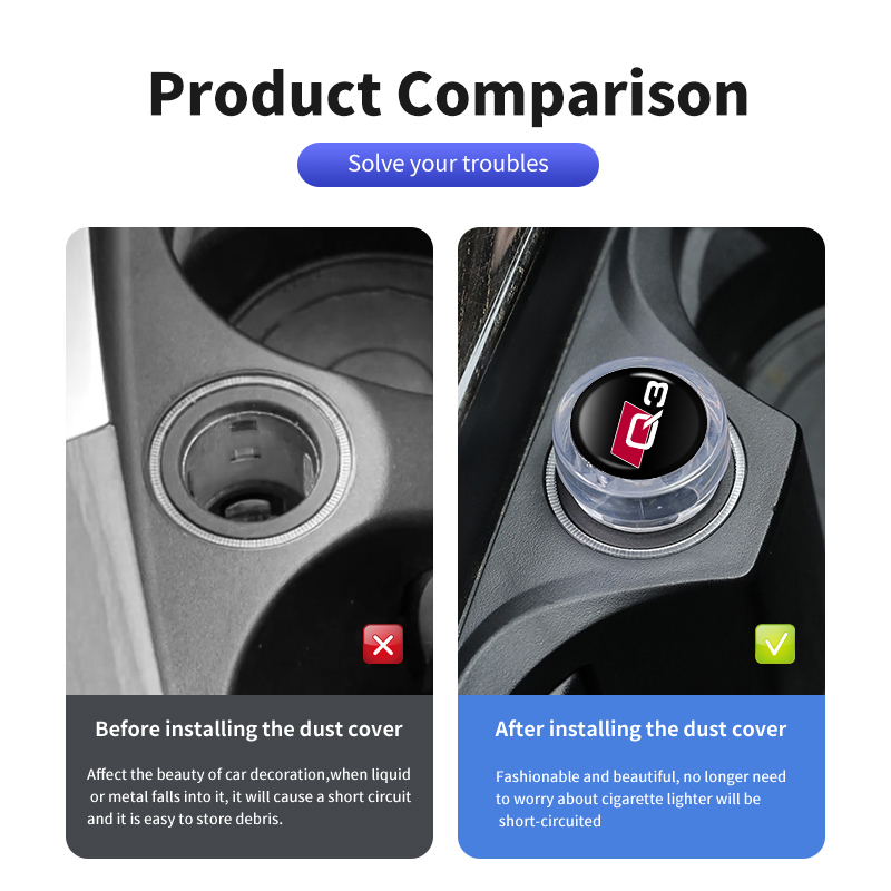 For Audi Car Cigarette Lighter - Vape Decoration ulasan dan harga