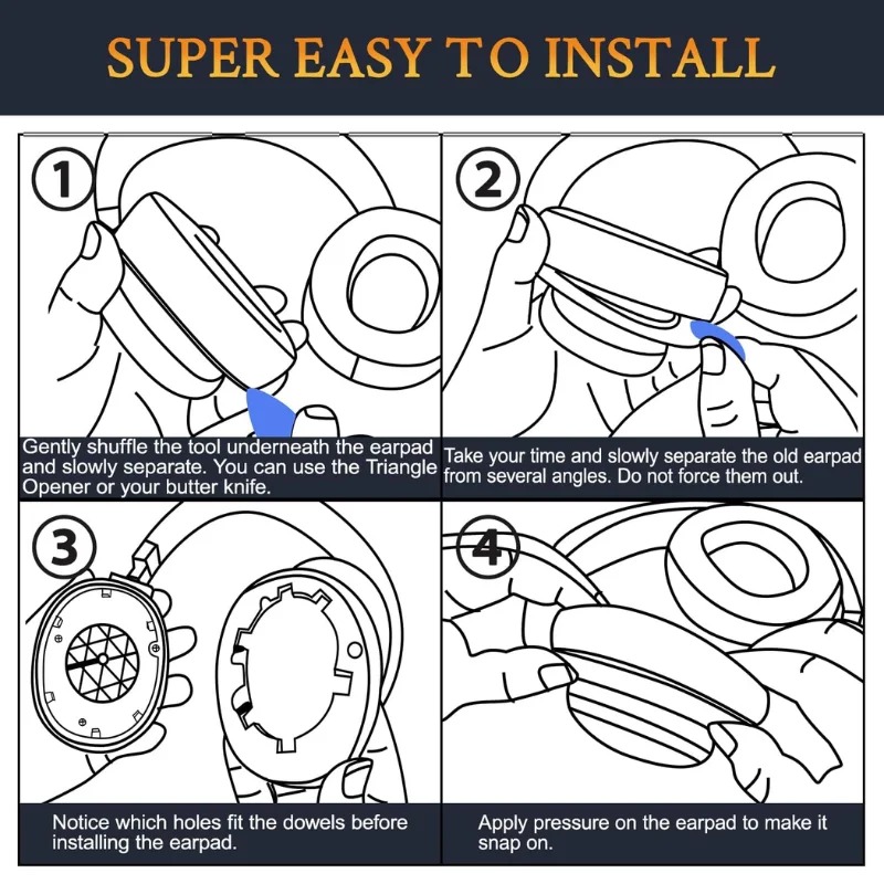 Leather Replacement Earpads an - Sony Headphone Wh-1000Xm4 ulasan dan harga