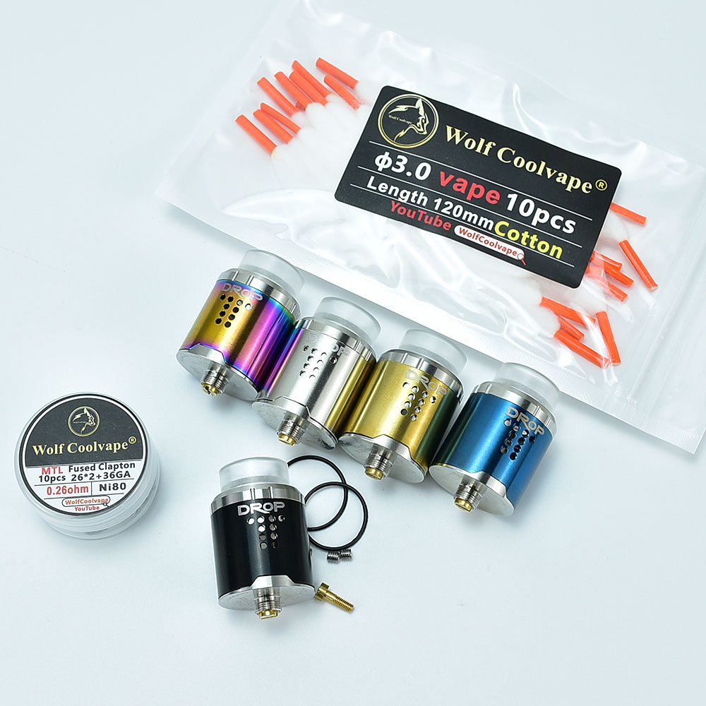24mm DROP RDA Tank Atomizer -  - Vape Coil Replacement ulasan dan harga